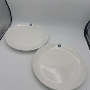 2 Modern Royal Delft Blue D1653 Blue dot Transition Arian BrekVeld Pasta Plates